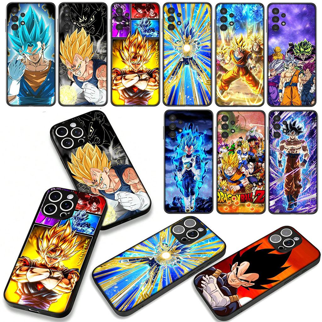 For Samsung Galaxy A25 A37 A57 A12 A14 A50 A51 A70 A71 A72 A21S A04 M15 Note 20 9 8 10 Case Vegito Dragons Gokus Balls Vegeta