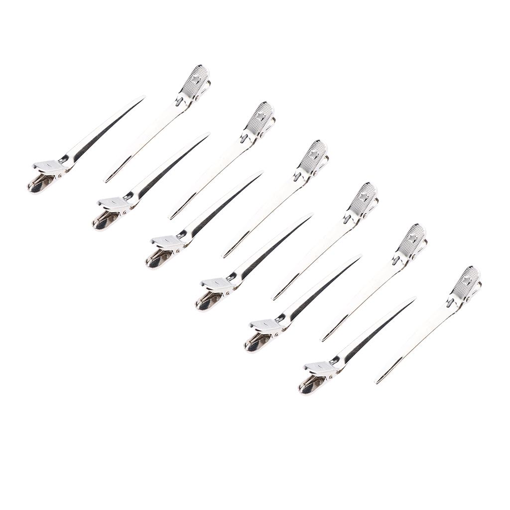 Alligator Clips for DIY Sectioning, Haircuts, Coloring & Styling 12Pcs Duckbill