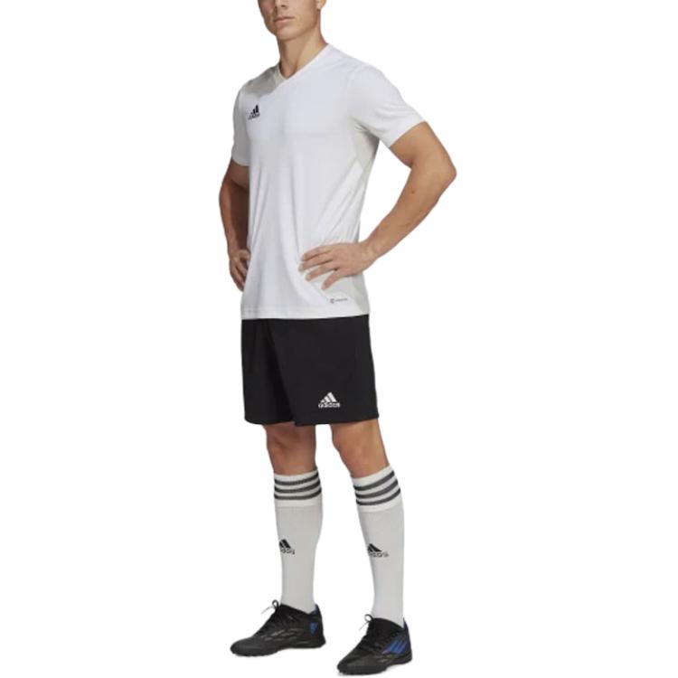 Adidas Pure Color Simple Logo Embroidery Casual Sports Short Sleeve T-Shirt Men Tops White HC5071