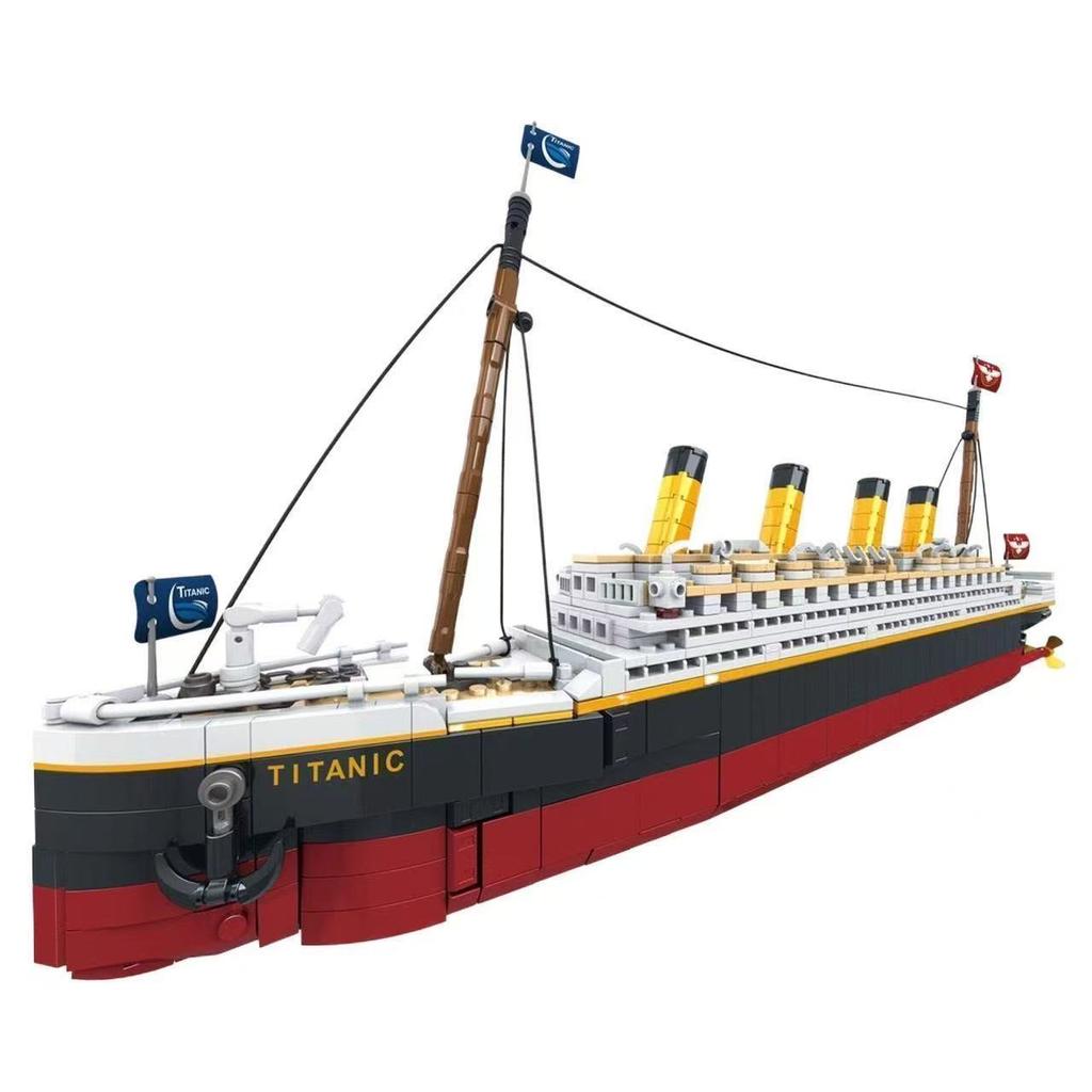 1507 Teile neues großes Titanic kreatives Modellbaustein-Set, Herausforderung für Erwachsene riesiges Titanic Kreuzfahrtschiff Modellbau Spielzeug