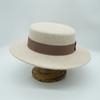 Beige Elegant Retro French Wool Flat Top Top Top Hat Women'S Autumn And Winter Japanese Korean Felt Wide Eaves British Flat Eaves