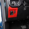Electronic Handbrake Switch Button Panel Trim Cover for Dodge Ram 2018- Red