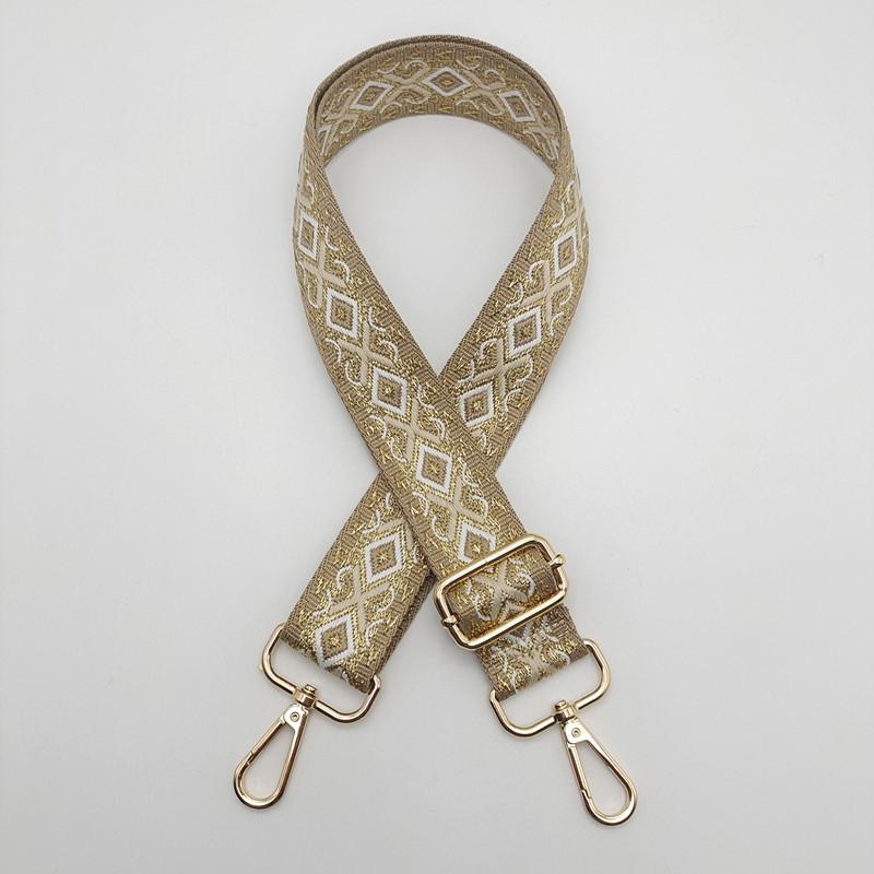 New Backpack Shoulder Strap Handbag Travel Bag Shoulder Bag Shoulder Strap Classic Striped Metal Hook Adjustable Bag Accessories