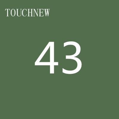 TOUCHNEW 1 Colors Single Art Markers Brush Pen Sketch Alcohol Based Markers Dual Head Manga Drawing Pens Art Supplies