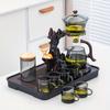 1 Set Of Lazy Tea Set Magnetic Water-separating Rotating Tureen High Borosilicate Glass Tea Making Machine Automatic Songshan Glass Teapot Tea Can Tea