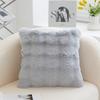 Business Gifts Souvenir PV Bubble Velvet Bedside Soft Bag Backrest Plush Square Cushion Leather Pillow