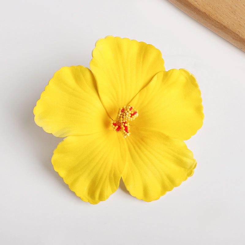 2/5pcs Hawaiian Flower Hair Clip Summer Beach Birthday Party Wedding Decoration Girls Artificial Egg Flowers Hairpin Accessories