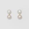 mud pearl earrings (2colors)