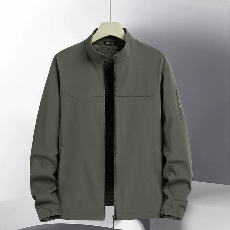 

Однослойный штурмовой костюм мужской деловой повседневный спортивный ветрозащитный пиджак с воротником-стойкой 8XL