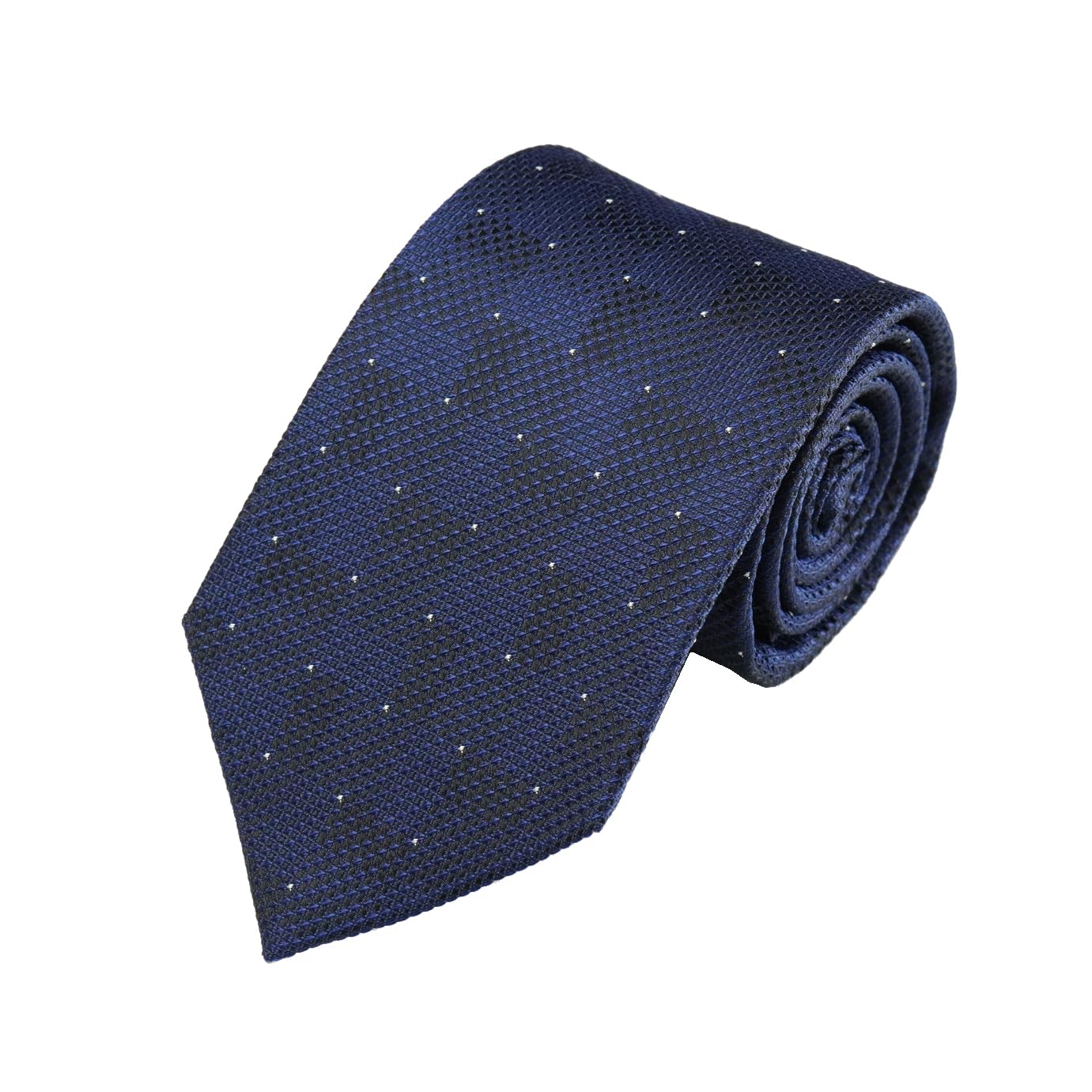 [New Yorker Blue] Pindot Pattern Tie NB916075 Navy, Free Size, Business Suit Style, Gift