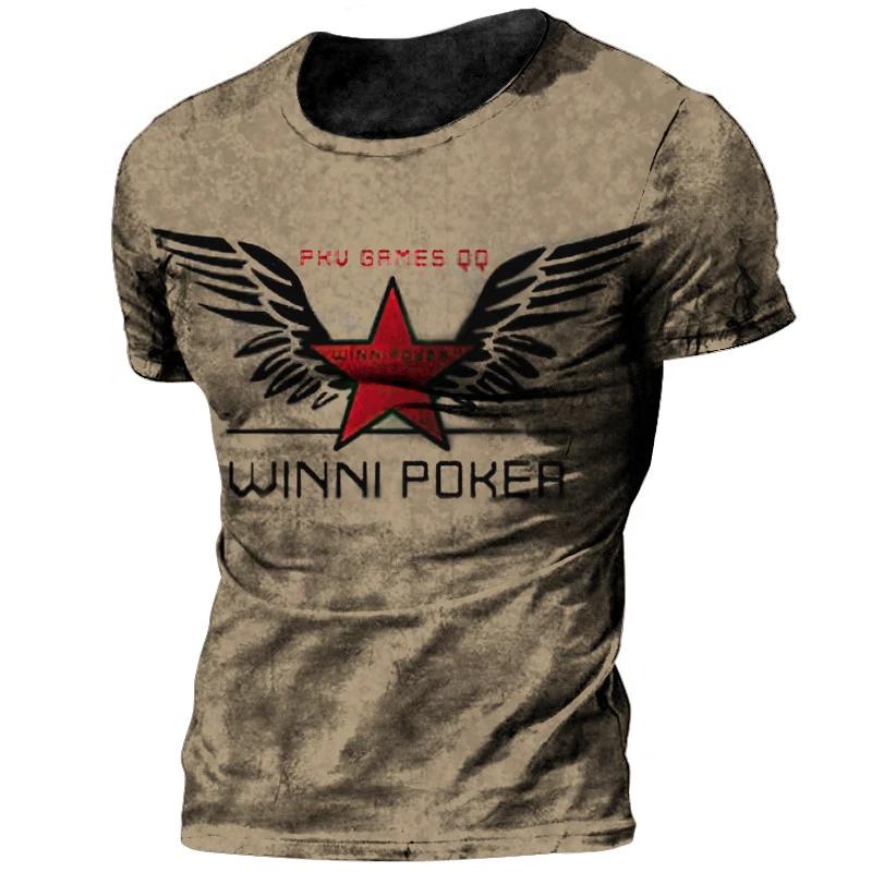 Letní 3D tištěná pánská vintage trička Texaco, ležérní streetwear, klasické sportovní oblečení, nadměrná topy, tričko, pánské oblečení