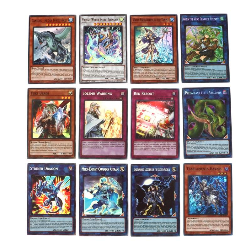 100 peças cartão yugioh holográfico sem repetição em inglês yu gi oh mestre duelo baralho competitivo jogo de cartas de negociação coleção brilhante