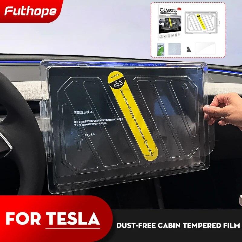 

Futhope закаленная стеклянная защита стекла для Tesla Model 3 Highland Y 2021-2024 Matte Grare HD Center Control Plant model3 Y HD