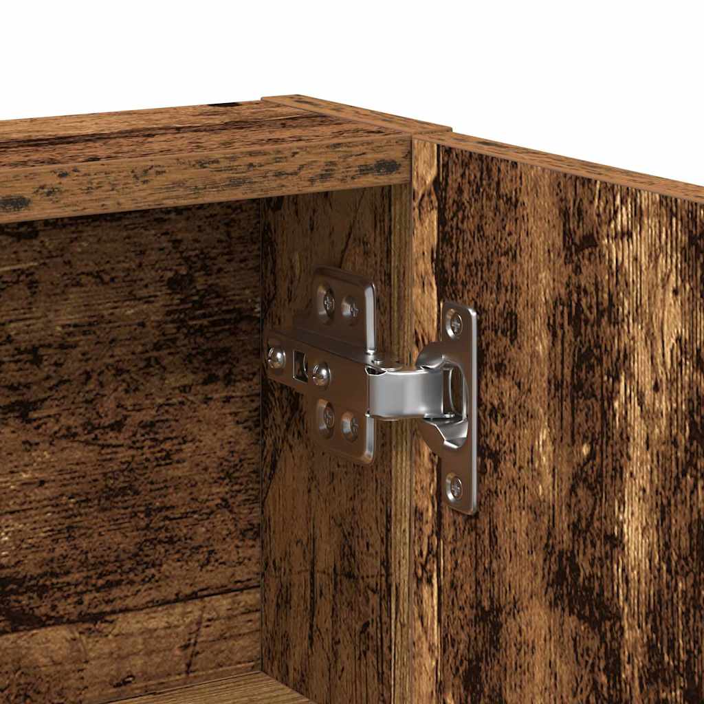 Vintage style Makeup Table with Shelf 80 x 35 x 132 cm Engineered Wood