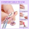 Butterfly Magnetic Nail Holder Stands Glowing Manicure Practice Training Display Stand Magnetic Press On Nail Practice Fake Nail