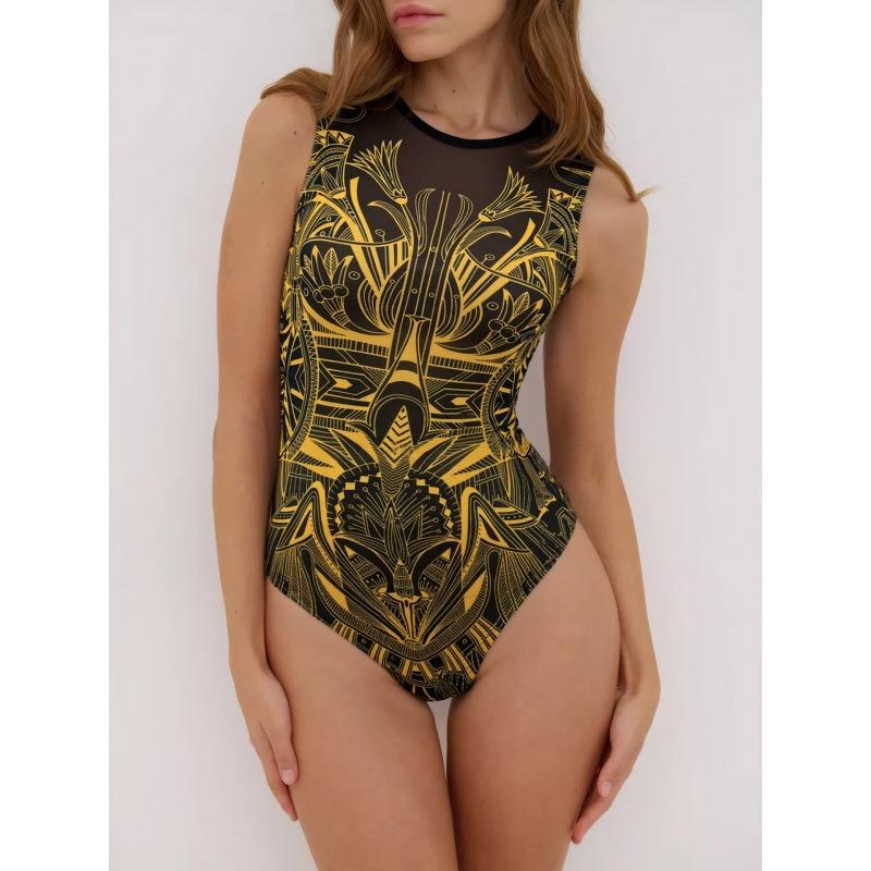 Sunscreen Swimsuit Women's European and American One-piece Swimsuit Bikini