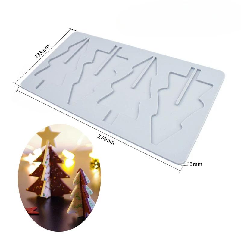 Christmas Snowflake Daisy Chocolate Silicone Mold Christmas Tree Feather Cherry Blossom Baking Mould Petal Western Cake Decor