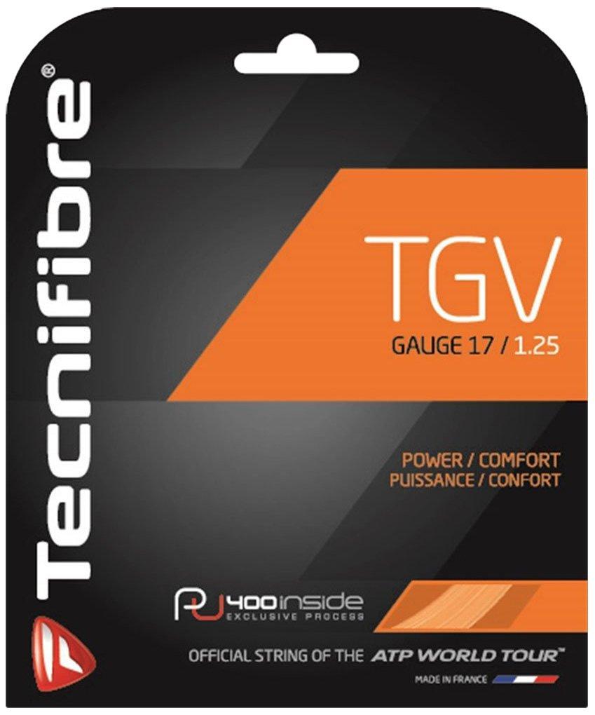 

Tecnifibre TGV Tennis Black String, 1.25mm Gauge, TFG906, (BK) чёрный