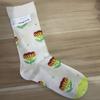 Bonne Maison: Retro-Ölgemälde-Socken für Damen, mittelhoch, luxuriös, französisch, bis zur Wade