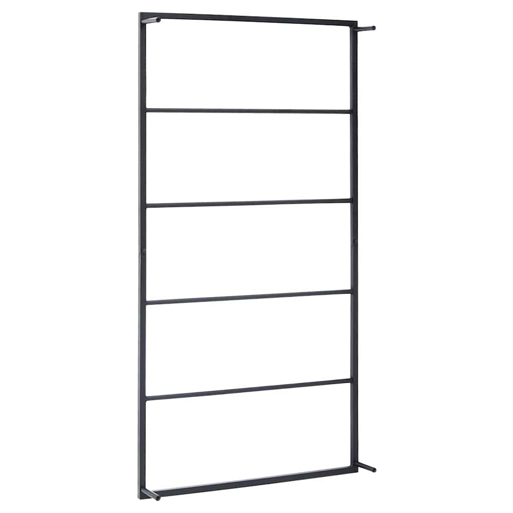 Vidaxl Towel Rack, Black, 60X10X116 Cm, Steel