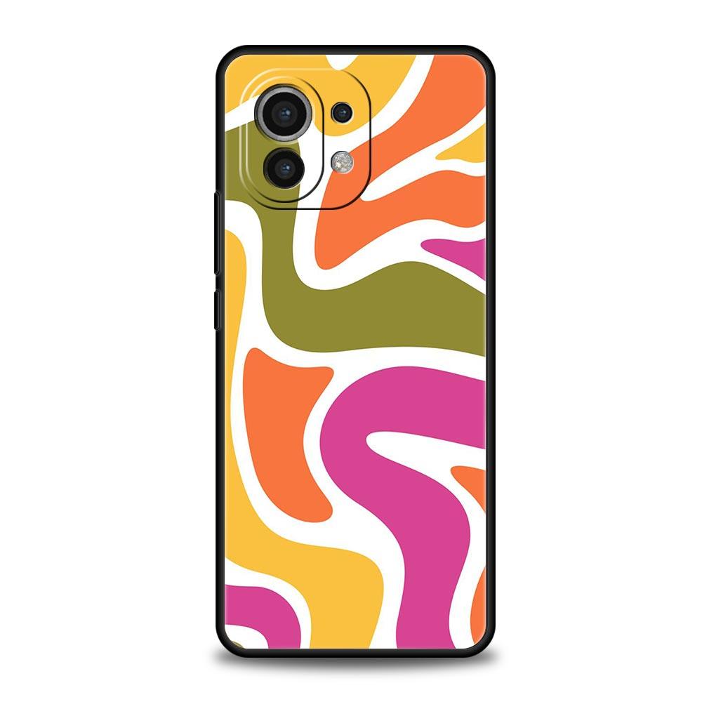 Phone Case For Xiaomi Mi 15 14 14T 13T 12T Pro 12 13 11 Lite 5G 11T X6 X5 Pro Soft TPU Cover Abstract Flower Market