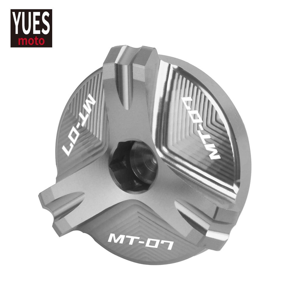 Motorcycle CNC Engine Oil Filler Cup Plug Cover Cap Screw For YAMAHA MT07 MT 07 2014 2015 2016 2017 2018