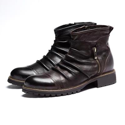 Boots New High Quality Comfortable Men Ankle Boots Zapatos Para Hombres British Style Men's Business Leather Shoes Fashion Men's