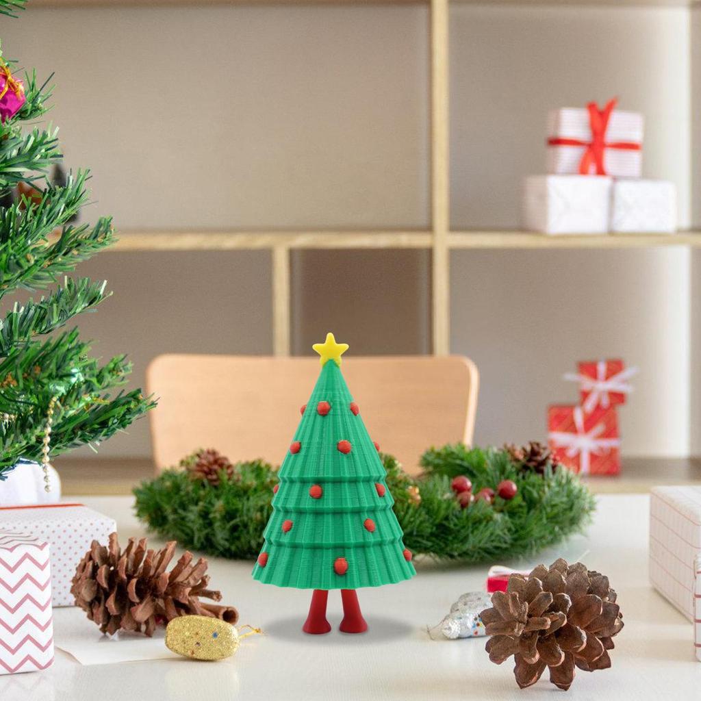 Desk Christmas Tree Press Jump Figurines Interactive Christmas Tree Toy For Adults Goodie Bag Classroom Prize Bedside Table