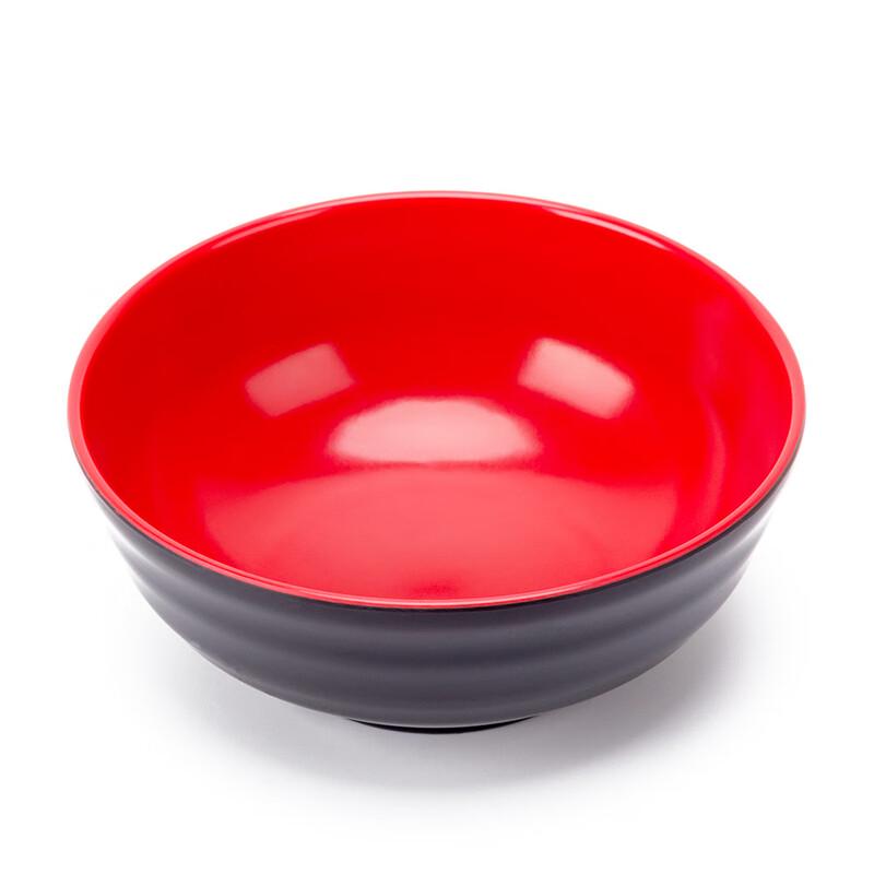 ZISIZ Melamine Black Stripe Noodle Bowl