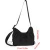 Korean Style Bow Crossbody Bag Pleated Drawstring Bag Cute Nylon Shoulder Bag  Travel