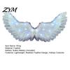Christmas Angel Costume Accessories LED Light Up Wings Feather for Kids, Swan Glowing Fairy Wings, Halloween Cosplay Party Performance Props Theatre