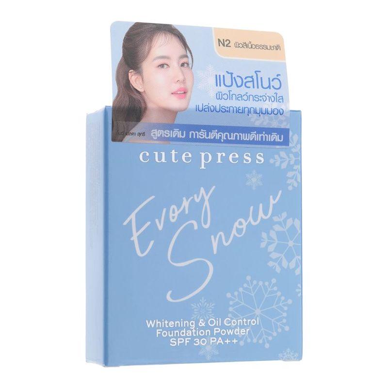Cute Press - Evory Snow Whitening & Oil Control Foundation Powder SPF 30 PA ++
