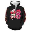 Felpa con Cappuccio Grafica del Gruppo Personaggi Hazbin Hotel, Felpa con Cappuccio Pullover a Manica Lunga Stampa Cartoni Animati Streetwear Per Fan