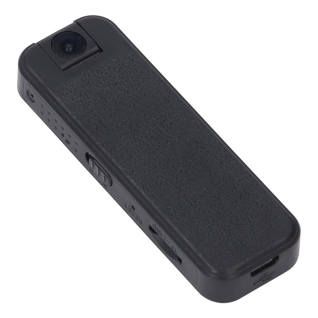 Body Worn Camera 1080P HD 180 Degree Rotating Lens Night Vision Motion Detection Wearable Pocket Camcorder with Back