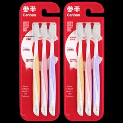 Cansan Cloud-Feel Ultra-Soft Bristle Adult Toothbrush 6-Pack