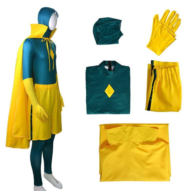Wandavision Cosplay Costume Scarlet Witch Cosplay Performance Costume Scarlet Witch Halloween Costume in Stock Vision Cos Clothing XXL