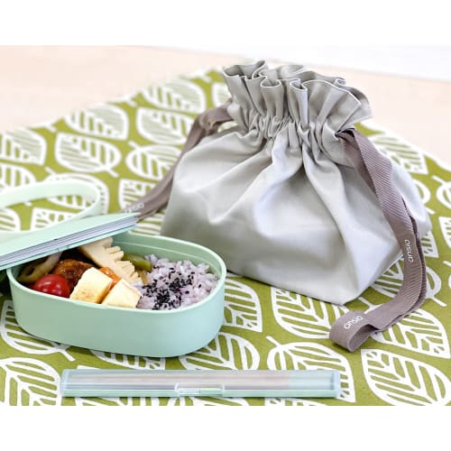 Ansio 2-Piece Bento Box Set, 500ml (Fluffy Filling, Microwave Safe, Dishwasher Safe), Made In Japan (Lunch Box/Chopsticks and Chopstick Case Set), Per