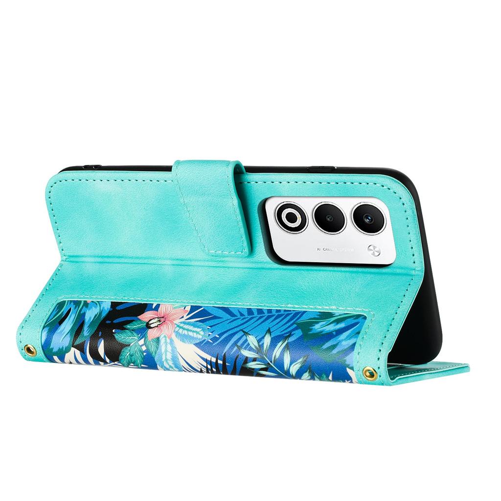 For Oppo A5 4G Case PU Leather Floral Phone Cover with Card Slots