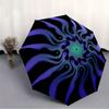 1pc Abstract Mandala DesignAutomatic Open/close, All-Season Portable Folding Umbrella for Friends, Travel, Everyday, Events - Compact Paraso