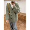 New Loose Lazy Style Large Size Casual Knitted Cardigan Versatile Basic Knitted Top Jacket Women
