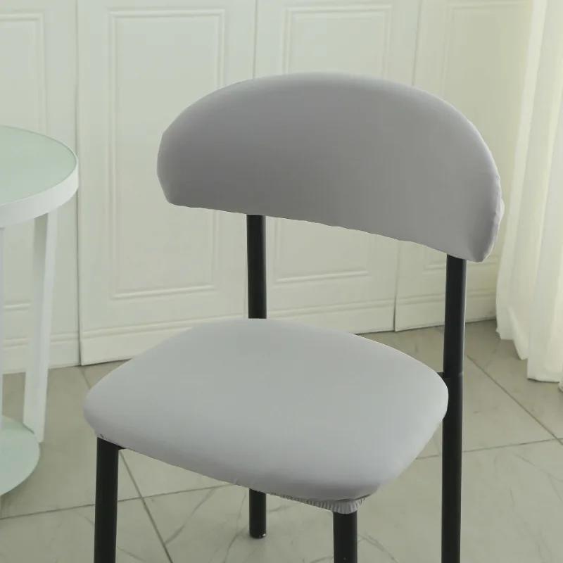

1PC Solid Color Chair Covers for Dining Room Elastic Chair Seat Cover Protective Case for Kitchen Restaurant Banquet Hotel 1PC