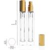 5PCS Glass Perfume Atomizer Set Leakproof Travel Sprayers Bottle Includes Refilling Accessories Fragrances Container