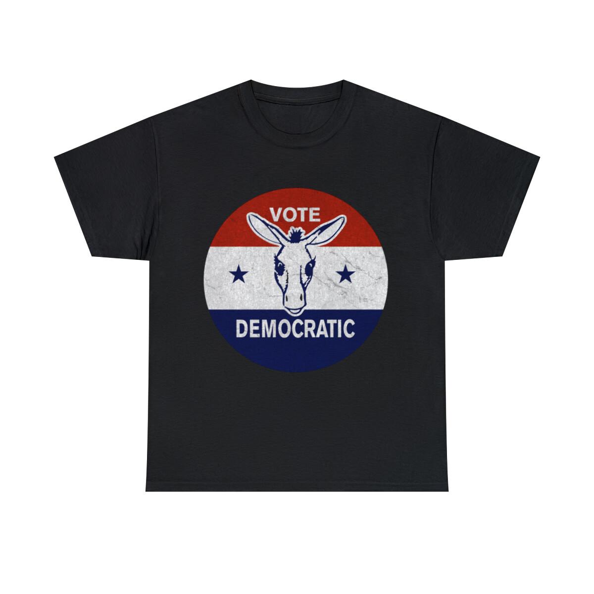 Vote Democratic Retro Democrat Graphic Tee Shirt, S-5XL XXXXL