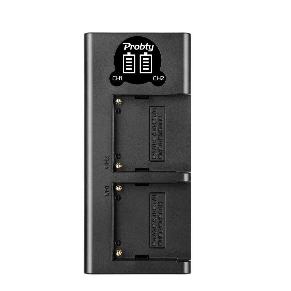 Akkuladegerät Für Sony NP F960 NP F970 NP-F960 NP-F750 Akku Zweikanal-LadegerätNP F770 NP F750 NP F550 F330 FM-500H