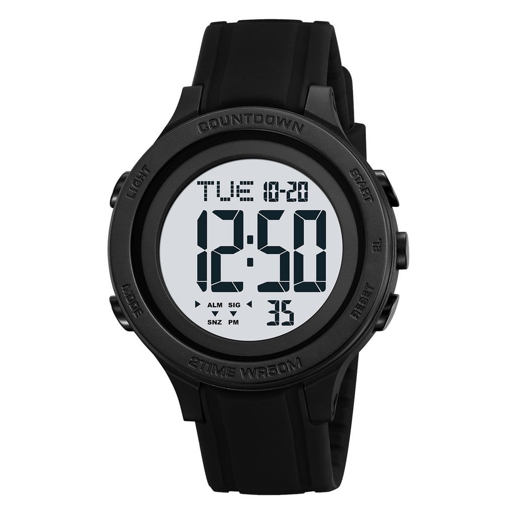 Men's Multifunctional Electronic Watch Black Outdoor Sports Fashion Watch Student Electronic Watch