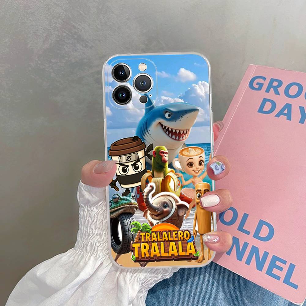 Cartoon Italian Brainrot Tung Tung For IPhone 17 16 16e 15 14 13 12 11 Pro Max Mini Plus Phone Case