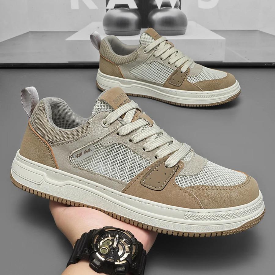 2025 Skate Shoes Men Lightweight Mesh Board Sneakers Non Slip Breathable Shoes for Men Casual Sports Walking Comfortable  Shoes