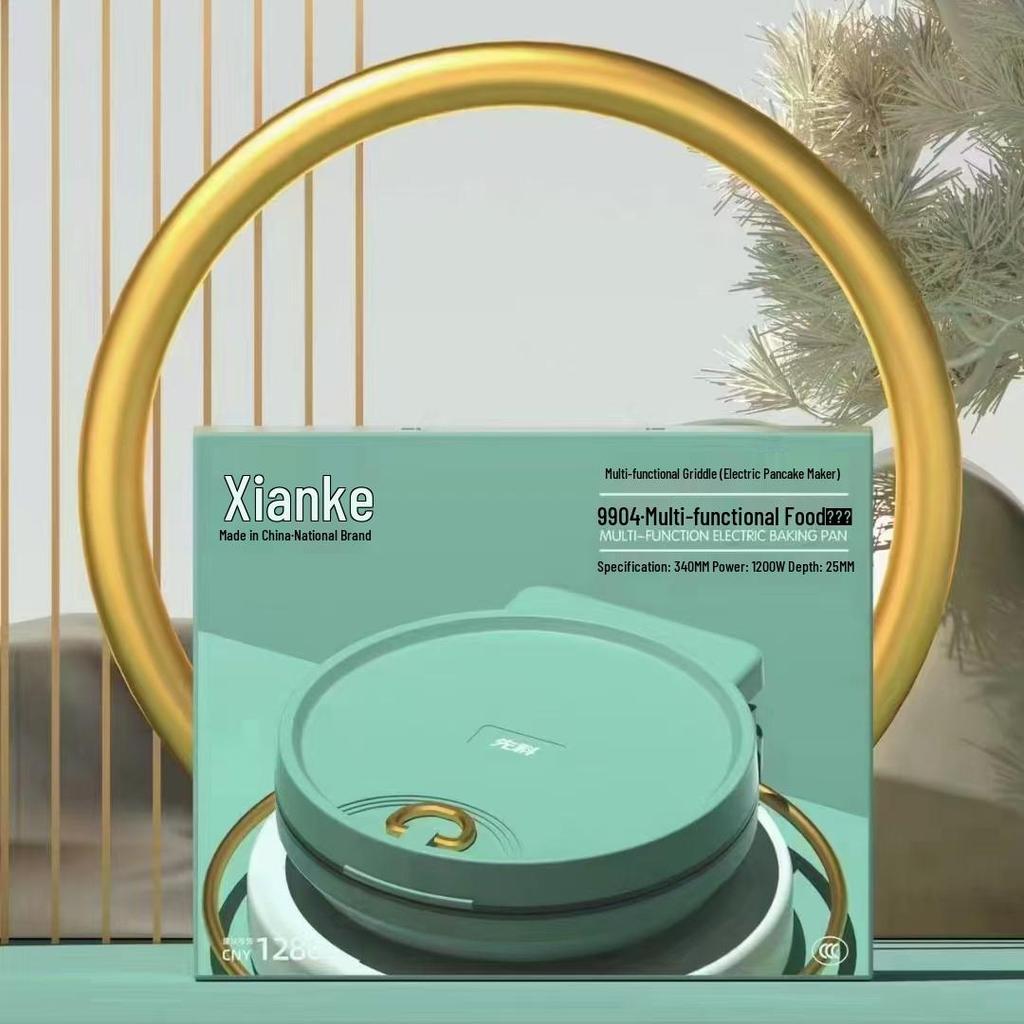 Xianke Multifunctional Electric Griddle & Grill - Suspended Household Frying & Grilling Pan.