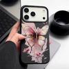 Creative Butterfly Print Phone Case For iPhone 17 Pro 17 16 15 14 13 12 Pro Max 11 Air 16e Leather Texture TPU Shockproof Cover