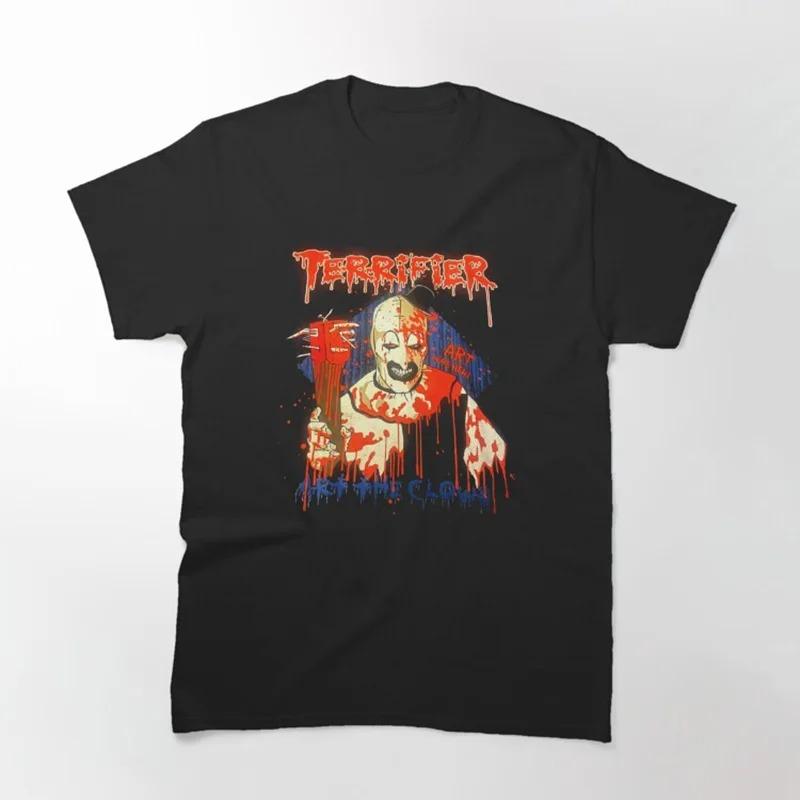 The Clown Greatest Kills Tour Season Halloween Evil Vintage Horror Movie Terrifier Retro Scream Film Printed T Shirt for Men